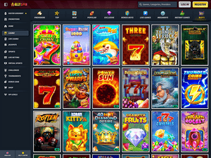 Allyspin Casino software screenshot