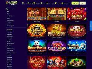 Amigo Wins Casino software screenshot