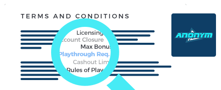 Anonym Casino Terms