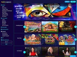 Art Casino website screenshot