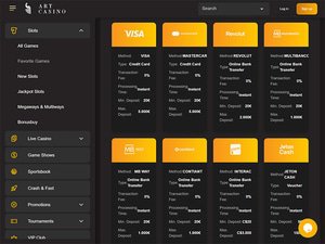 Art Casino cashier screenshot