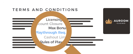 AuroomBet Casino Terms