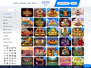 Casino Azur software screenshot
