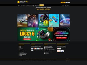 Balkan Bet Casino website screenshot