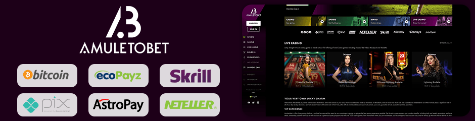 AmuletoBet Casino banking