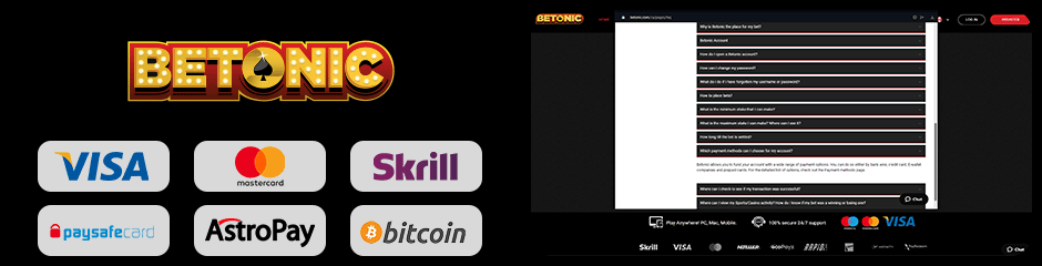Betonic Casino banking