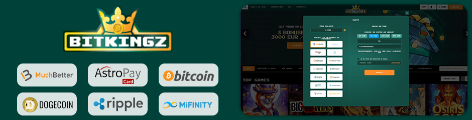 Bitkingz Casino banking