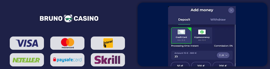 Bruno Casino banking