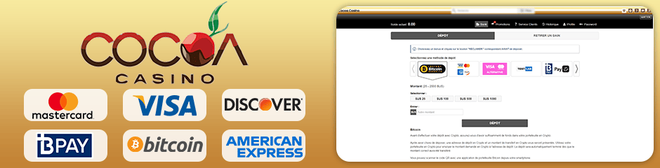 Cocoa Casino banking