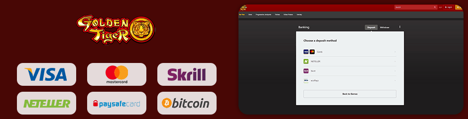 Golden Tiger Casino banking