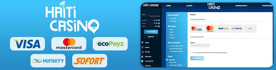 HaitiWin Casino banking