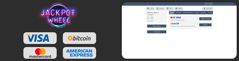 Jackpot Wheel Casino banking
