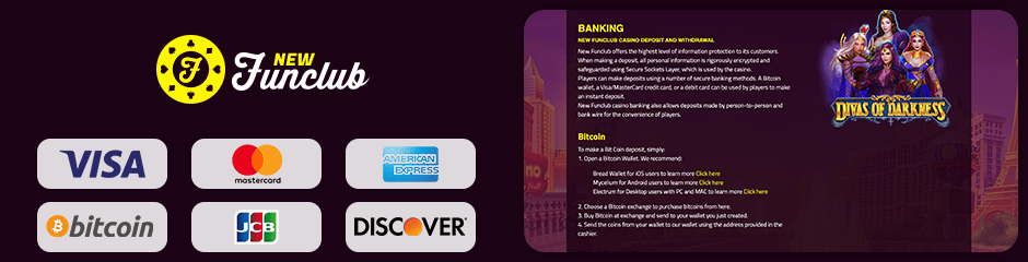 newfunclub casino banking