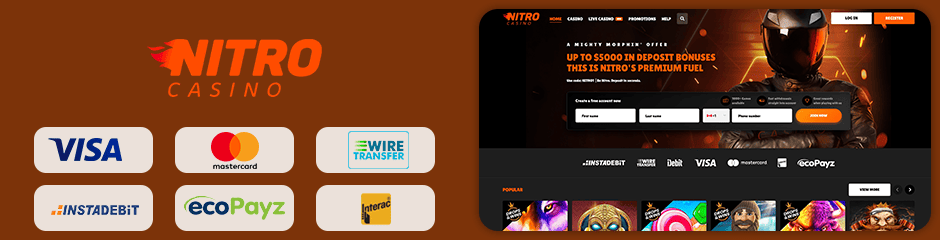 Nitro Casino banking