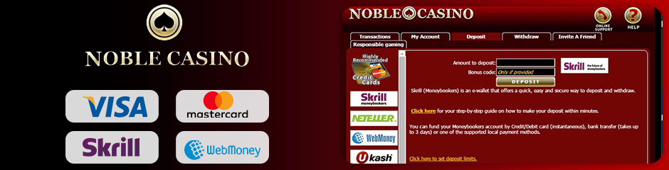 Noble Casino banking