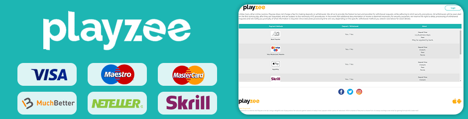 Playzee Casino banking