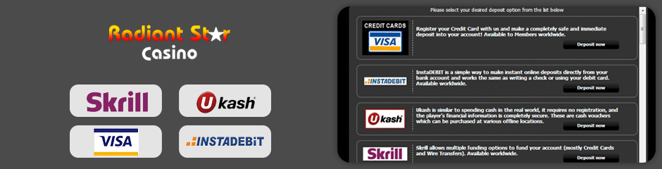 Radiant Star Casino banking