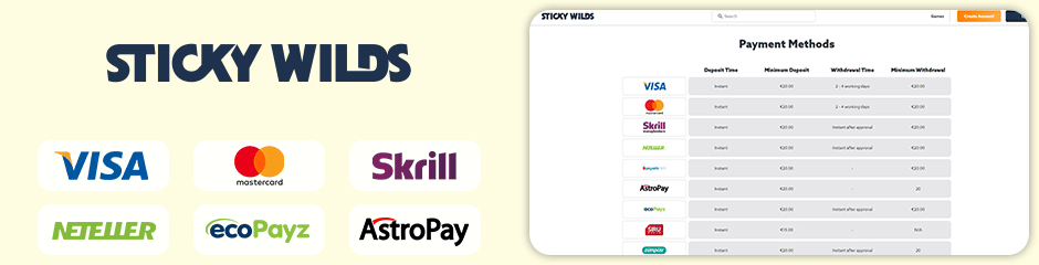 Sticky Wilds Casino banking