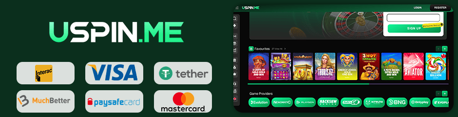 uspin casino banking
