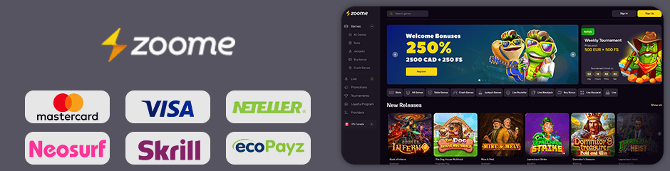 Zoome Casino banking