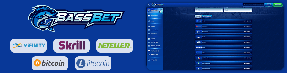 payment options for depositing and withdrawing bassbet casino