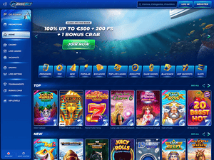 Bassbet Casino website screenshot