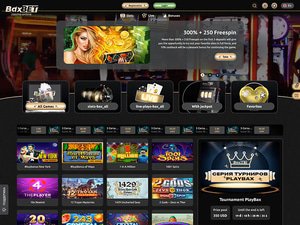BaxBet Casino website screenshot