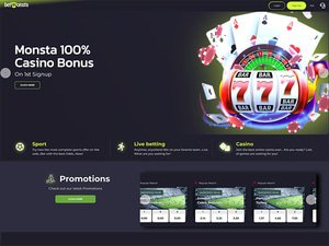Bet Monsta Casino website screenshot