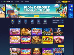 BetCoco Casino website screenshot