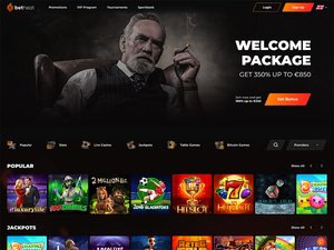 Betheat Casino website screenshot