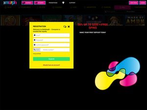 BetMorph Casino website screenshot