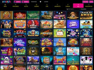 BetMorph Casino software screenshot