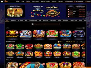 Bet Ole Casino website screenshot