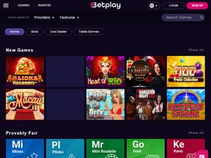 Betplay.io software screenshot