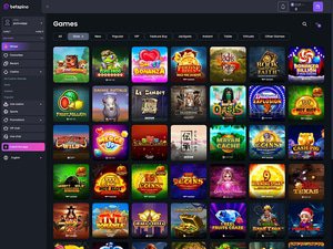 BetSpino Casino software screenshot