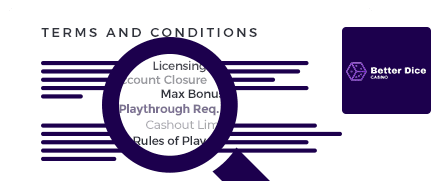 BetterDice Casino Terms and Conditions