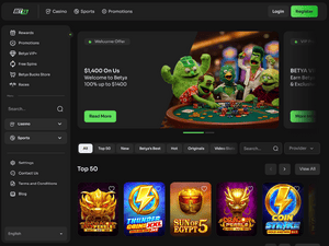Betya website screenshot