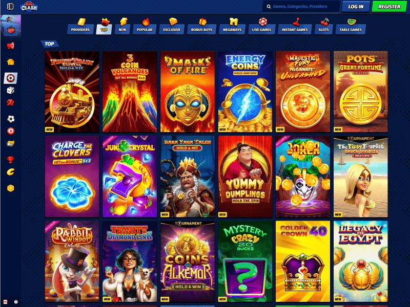 BigClash Casino games screenshot