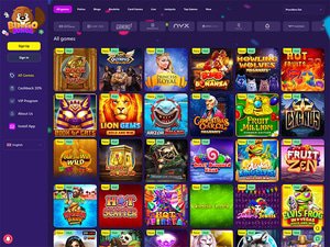 BingoBonga Casino software screenshot