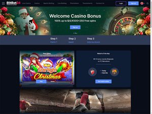 BitBet24 Casino website screenshot