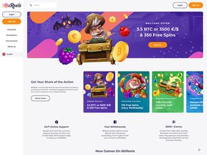 BitReels Casino website screenshot