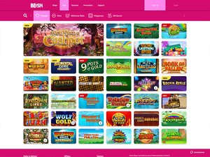 Blush Bingo Casino software screenshot