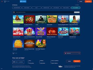 Bof Casino software screenshot