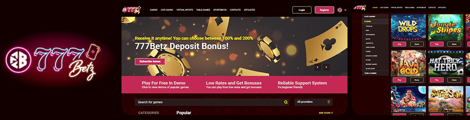 777Betz Casino Bonus