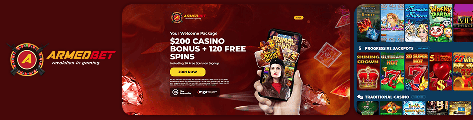 ArmedBet Casino Bonus