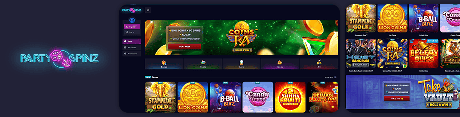 partyspinz casino bonus