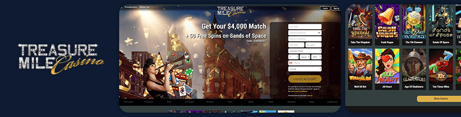 Treasure Mile Casino bonus top 10 casinos