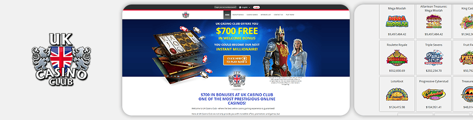 UK Club Casino bonus top 10 casinos