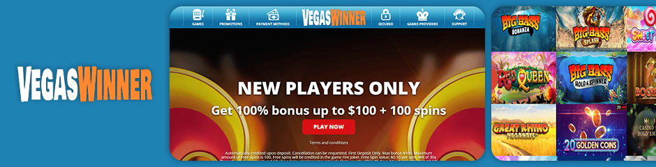 VegasWinner Casino Bonus