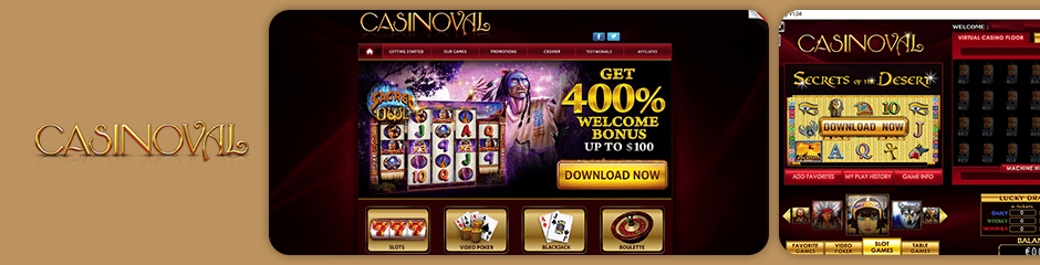 Casinoval Casino bonus top 10 casinos